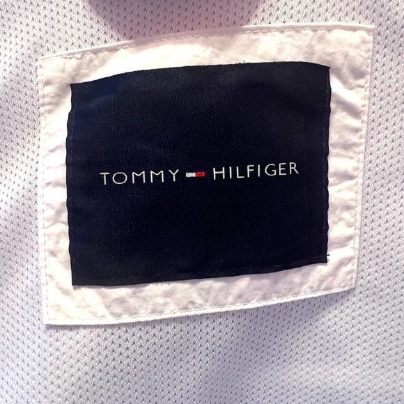 TOMMY HILFIGER Boathouse Hooded Bomber Jacket in White Men's Large - Picture 9 of 11